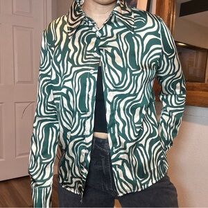 Jo West silky button down top